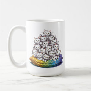 猫山可愛おもしろいい猫好き コーヒーマグカップ