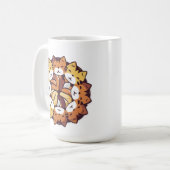 猫山可愛おもしろいい猫好き コーヒーマグカップ (正面左)