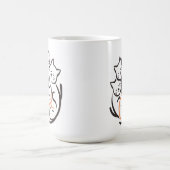 猫山可愛おもしろいい猫好き コーヒーマグカップ (中央)