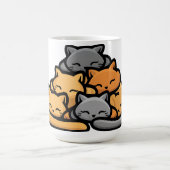 猫山可愛おもしろいい猫好き コーヒーマグカップ (中央)