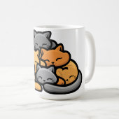 猫山可愛おもしろいい猫好き コーヒーマグカップ (正面右)