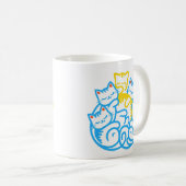 猫山可愛おもしろいい猫好き コーヒーマグカップ (正面右)