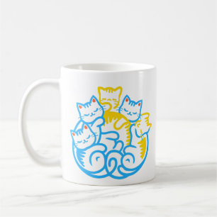猫山可愛おもしろいい猫好き コーヒーマグカップ