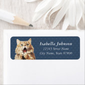 猫差出人住所ラベル ラベル (インサイチュ)