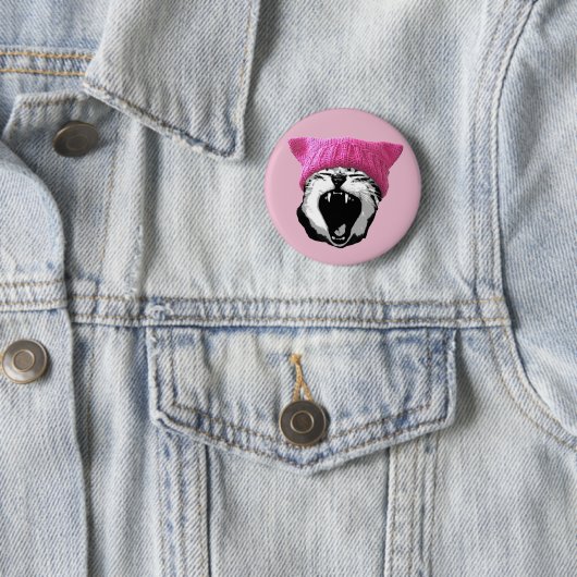 猫帽子ボタン 缶バッジ (インサイチュ)