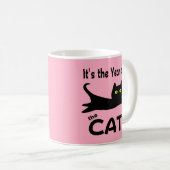猫年です コーヒーマグカップ (正面右)