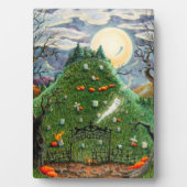 猫幽霊九人墓地不気味フォーク フォトプラーク (正面)