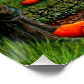 猫幽霊九人墓地不気味フォーク ポスター (コーナー)