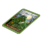 猫幽霊九人墓地不気味フォーク マグネット (左側)