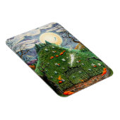 猫幽霊九人墓地不気味フォーク マグネット (右側)