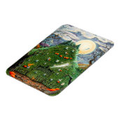 猫幽霊九人墓地不気味フォーク マグネット (左側)