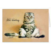 猫座って待つ | I 恋しく思 You Card (正面横)