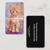 猫座りサービス 名刺 (正面/裏面)