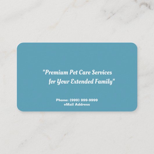 猫座りサービス 名刺 (裏面)