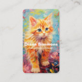 猫座りサービス 名刺 (正面)