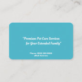 猫座りサービス 名刺 (裏面)