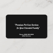 猫座りサービス 名刺 (裏面)