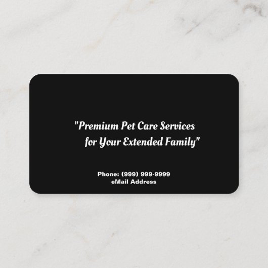 猫座りサービス 名刺 (裏面)