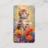 猫座りサービス 名刺 (正面)