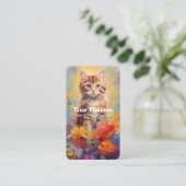 猫座りサービス 名刺 (スタンド正面)