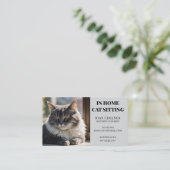猫座り猫とサ気にービス 名刺 (スタンド正面)