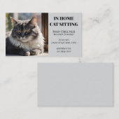猫座り猫とサ気にービス 名刺 (正面/裏面)