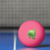 猫庭師と緑の動物の茂み 卓球ボール (ネット)