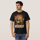猫建国の父 Funny 250周年記念 Tシャツ (正面フル)