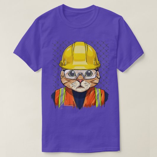 猫建築人猫猫  Tシャツ (デザイン正面)