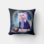 猫弁護士宇宙 クッション (正面)