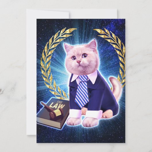 猫弁護士宇宙 招待状 (裏面)