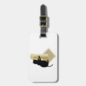 猫引っかきポスト荷物タグ ラゲッジタグ (正面縦)