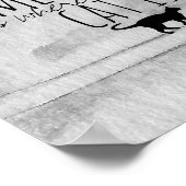 猫引用文ポスター水彩デザイン ポスター (角)