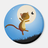 猫後を追の夢 – 磁石 (正面)