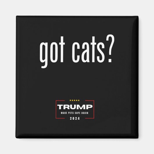猫得の食べ猫たち – トランプでペットをSa マグネット (正面)