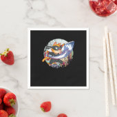 猫忍者マンガアニメ日本のマンガファンギフト スタンダードカクテルナプキン (インサイチュ)