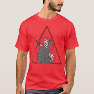 猫忍者戦士レッドムーン恋人A Tシャツ