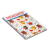 猫忙しがプリント手帳 ノートブック (右側)