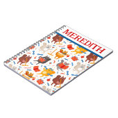 猫忙しがプリント手帳 ノートブック (左側)