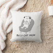 猫忙し母 クッション (ブランケット)