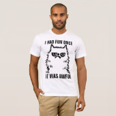 猫怒のTシおもしろいャツ Tシャツ (正面フル)