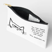 猫怒はジップクラッチが嫌いだ アクセサリーポーチ (見開き)