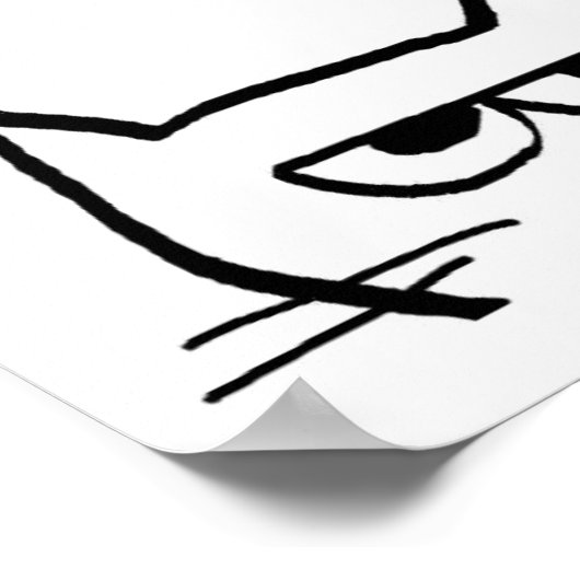 猫怒は獣医に行かれない ポスター (角)