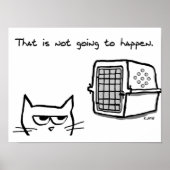 猫怒は獣医に行かれない ポスター (正面)