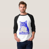 猫怒ミームの猫好きと猫オーナー Tシャツ (正面フル)
