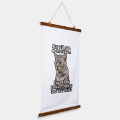 猫怒ミーム猫好き子猫オーナー 吊り下げ型タペストリー (傾斜あり)