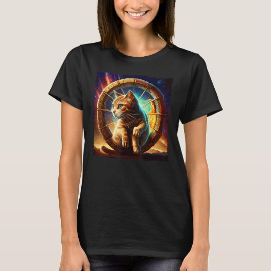 猫恐竜宇宙 Tシャツ (正面)