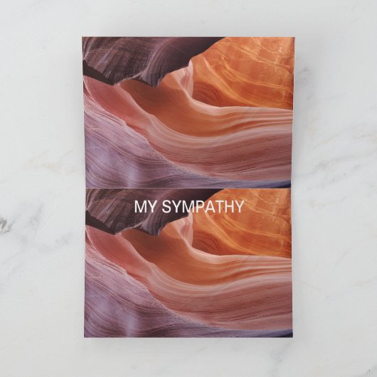 猫悔やみや弔慰 カード (内部)