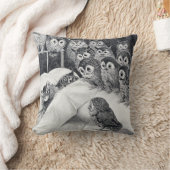 猫悪夢フクロウ鳥ルイ·ワイン クッション (ブランケット)