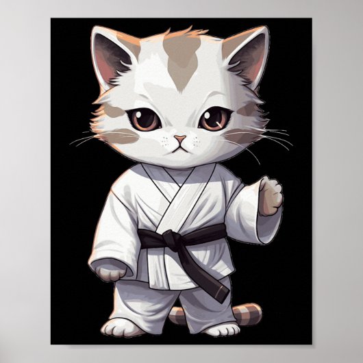猫愛に空手かわいい子猫武道キティ ポスター (正面)